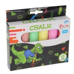 Toi Toys Chalk craie de trottoir 6 pièces en boîte