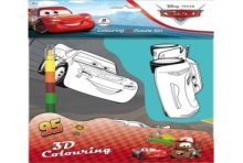 Cars 3D kleuren met 8-kleurige stift