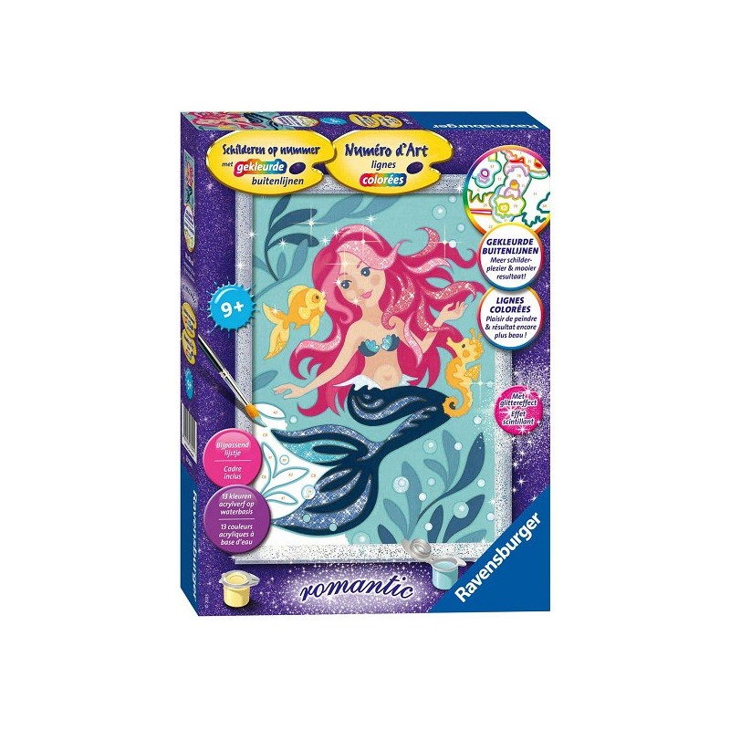 Ravensburger Peinture par numéro Sirène paillettes