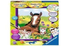 Ravensburger Schilderen op nummer Paard met kittens