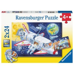 Ravensburger Reis door de ruimte puzzel 2x24 stukjes
