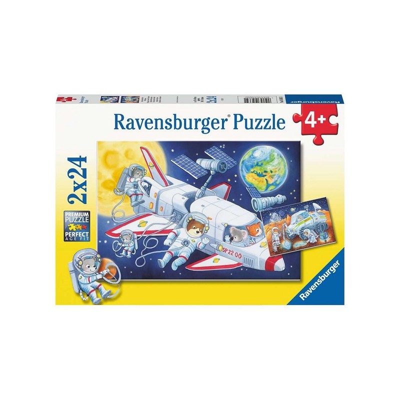 Ravensburger Reis door de ruimte puzzel 2x24 stukjes