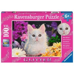 Ravensburger Schitterend katje puzzel 100 XXL stukjes
