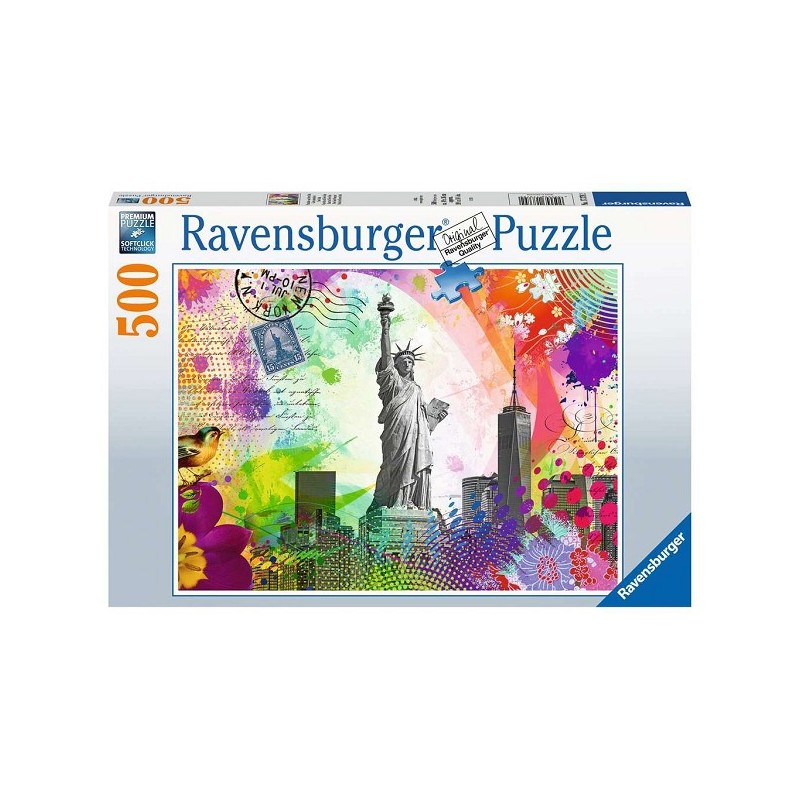 Ravensburger Kaart uit New York puzzel 500 stukjes