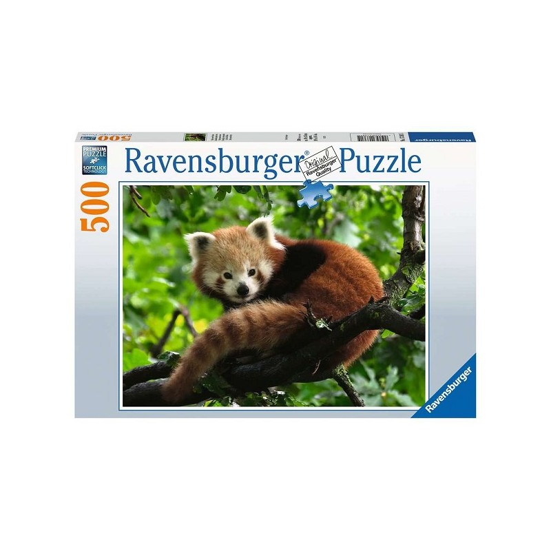 Ravensburger Schattige rode panda puzzel 500 stukjes