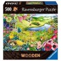 Ravensburger Wilde tuin houten puzzel 500 stukjes