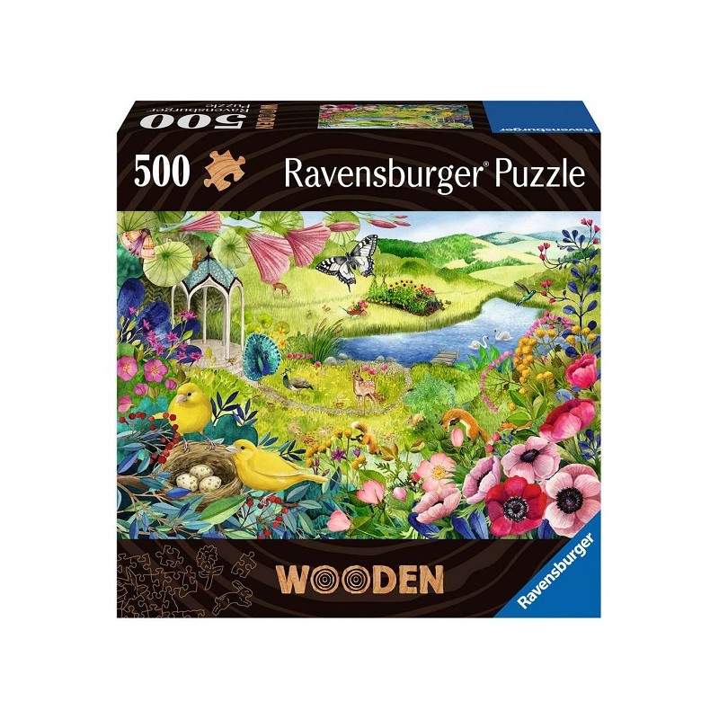Ravensburger Puzzle en bois Jardin sauvage 500 pièces