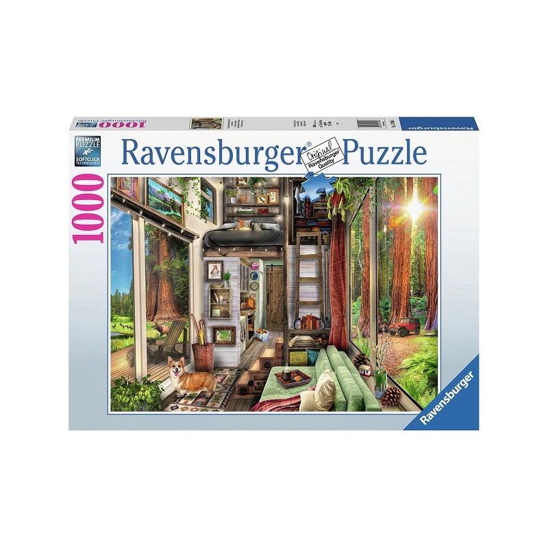 Ravensburger Puzzle Petite maison dans la forêt de séquoias 1000 pièces