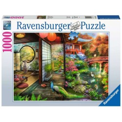 Ravensburger Puzzle Maison de thé dans un jardin japonais 1000 pièces