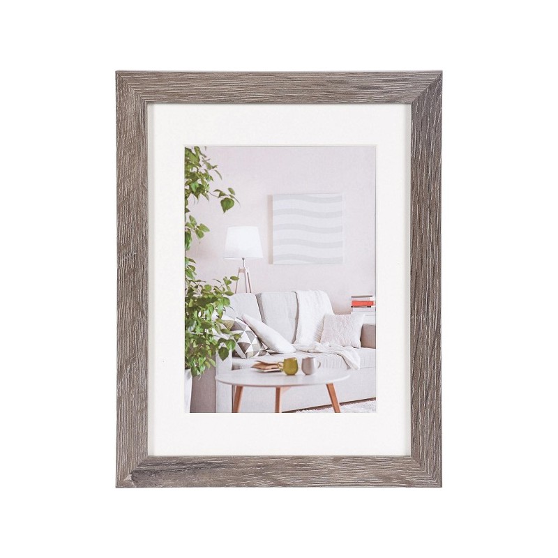 Henzo Cadre photo Moderne 18x24cm gris foncé