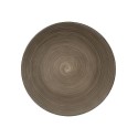 Assiette inférieure marron Ø33cm en plastique