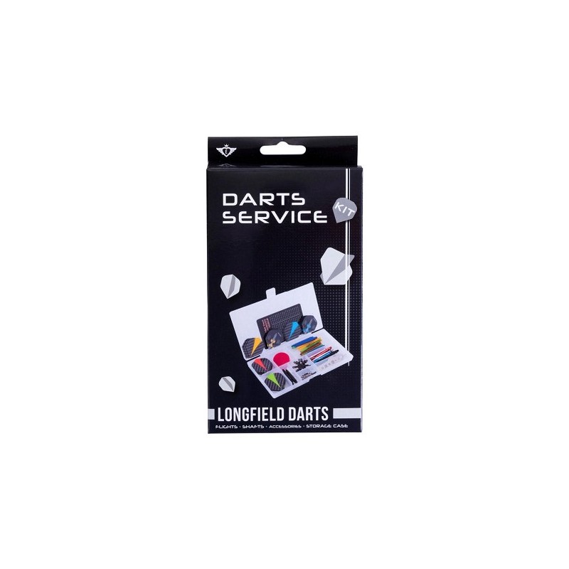 Longfield darts  servicekit accessoireset 141-delig in kunststof box