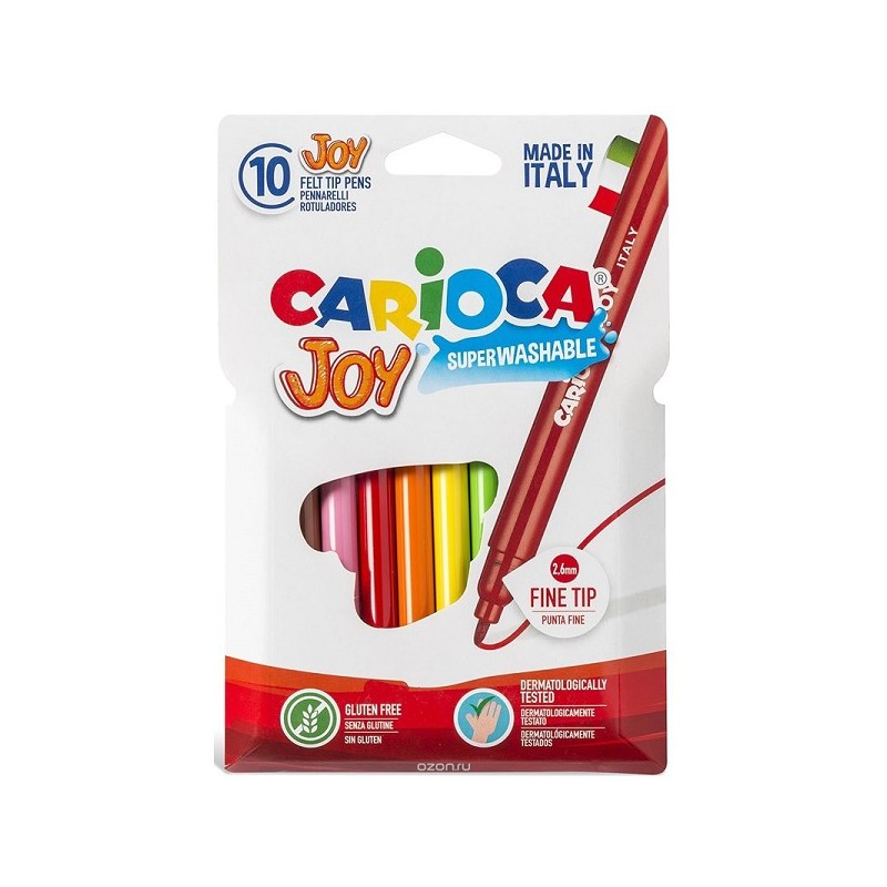 Carioca Joy viltstiften 10 stuks in kartonnen etui