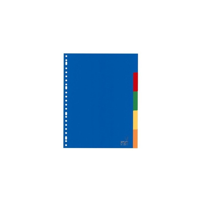 Kangaro Tabblad A4 blanco PP 120 micron assorti 23-gaats 5-delig