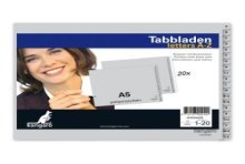 Kangaro Tabblad ordner-alfabet A-Z PP 120 micron 2-gaats 20-delig