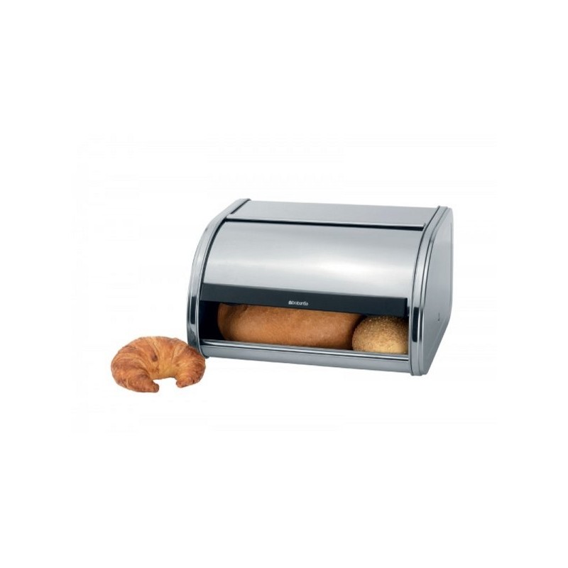 Brabantia schuifbroodtrommel half matt steel 17,3x26,5x31,6cm 11 liter