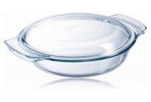 Plat de cuisson rond Pyrex CLASSIC avec couvercle 1,4 l