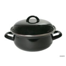 Cocotte acier émaillé noir 24cm