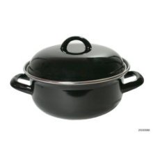 Cocotte acier émaillé noir 26cm