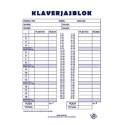 Klaverjasblock 14,8x21cm 50 feuilles 5pcs