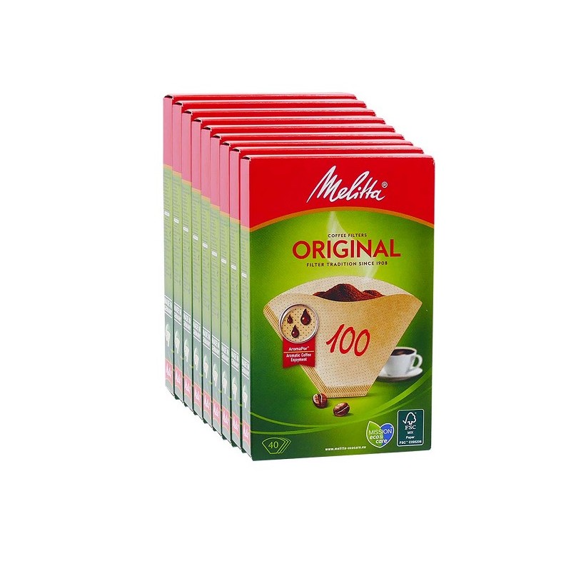 Filtres à café Melitta 100 40 pièces. Pack de 9 cartons (9 cartons de 40 pièces)