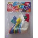 Super ballons Globos Ø35cm sachet de 8 pcs.