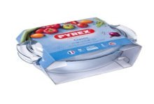 Pyrex ESSENTIAL ovale schotel met deksel glas 38x23cm 5,8L