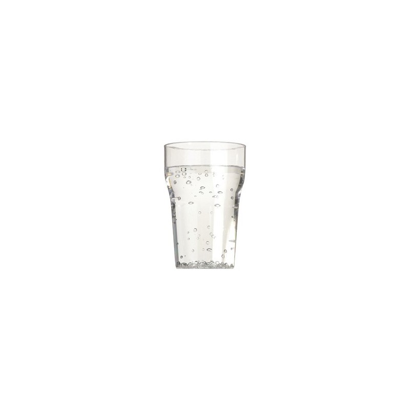 Mepa Verre à boisson gazeuse transparent 200 ml plastique SAN dia68x103mm