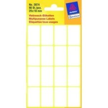 étiquette Zweckform 29x18mm blister blanc avec 96 étiquettes. paquet de 10 paquets