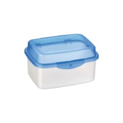 Sunware Club Cuisine boîte de rangement pour crackers 2 litres transparent/bleu 19x15x10,5cm