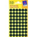 Etiket markering stippen zwart d12 mm 270 stippen per pak, bundel a 10 stuks