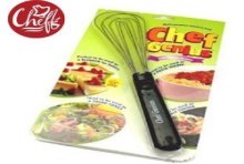 Chef Genius, ustensile de cuisine polyvalent 2 en 1, spatule à remuer et pince à salade