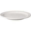 Mammoet Assiette bord étroit Budgetline porcelaine blanche 21cm (lot de 6)