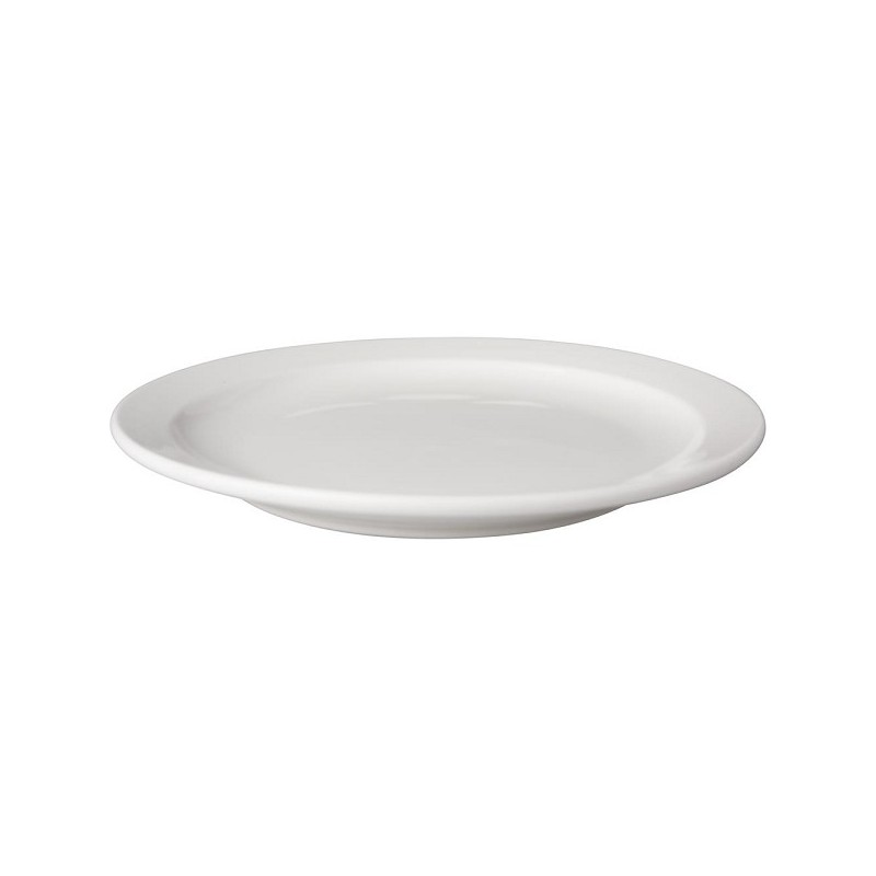 Mammoet Assiette bord étroit Budgetline porcelaine blanche 21cm (lot de 6)