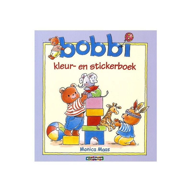 Kluitman Bobbi livre de couleurs et d'autocollants