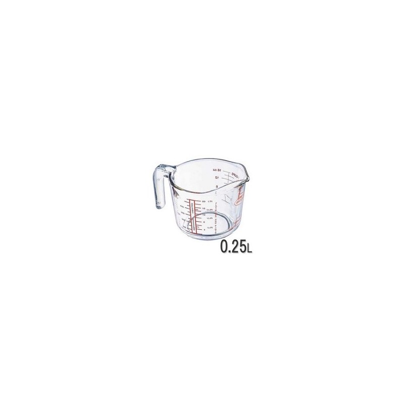 Arcuisine glazen maatbeker 0.25L