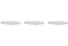 Mammoet Assiette bord étroit Budgetline porcelaine blanche 24cm (lot de 3)