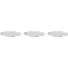 Mammoet Bord smalle rand Budgetline porselein wit 24cm  (set van 3)