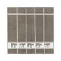 DDDDD Keukendoek koe taupe 50x55cm 6 stuks