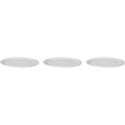 Mammoet Assiette bord étroit bugetline porcelaine blanche 26 cm (lot de 3)