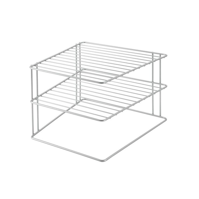 Metaltex Palio hoekkastrek 25x25x19cm zilver