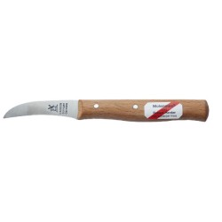 Couteau d'office Couteau de moulin courbé NON inox manche en bois