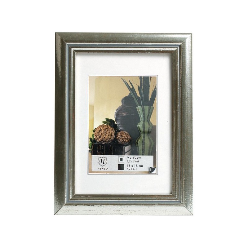 Cadre photo Henzo cadre 15x20cm photo 10x15 argent plastique