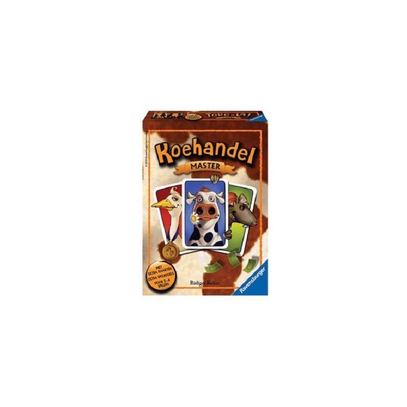 Ravensburger Koehandel Master Le jeu de cartes pour 2 à 6 commerçants de vaches scrupuleux à partir de 10 ans.