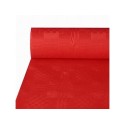 Damast tafelkleed papier ROL 118cmx8m rood