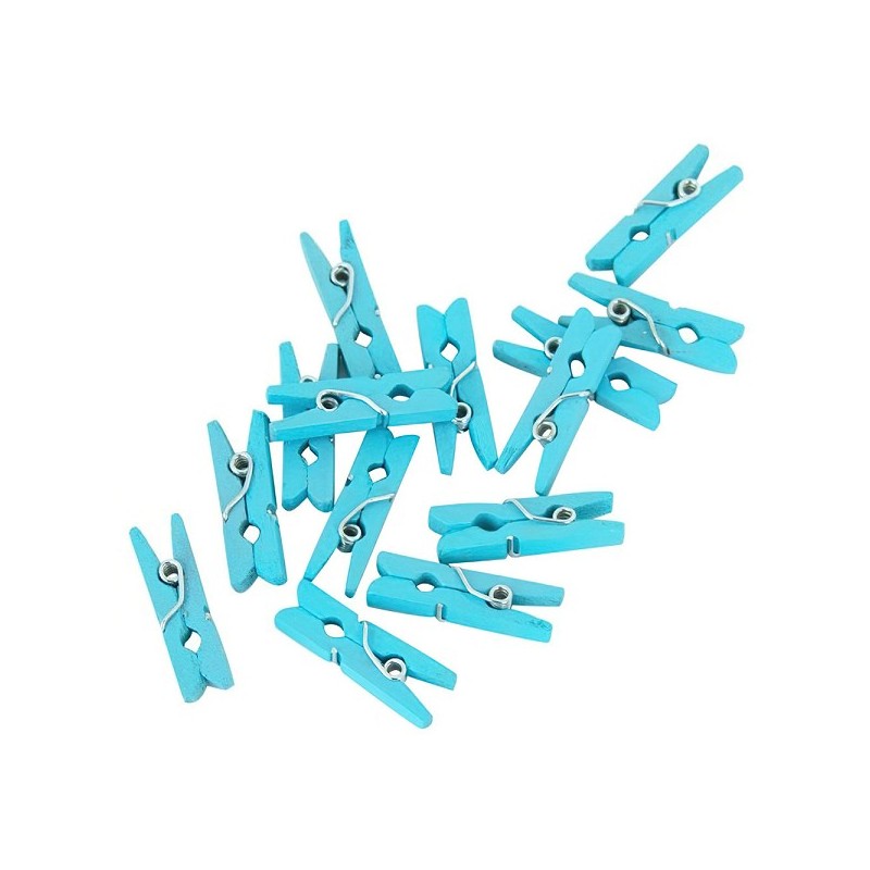 Miniknijpers pakje a 24 stuks blauw