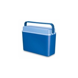 Auto Koelbox blauw 12ltr blikjes/flessen smal model 41x15.5x29.5cm(dieptexbreedtexHoogte) 7uur