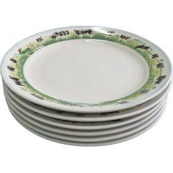 Wiebe van der Zee assiette rurale plate Ø21cm pack de 6 pièces en porcelaine
