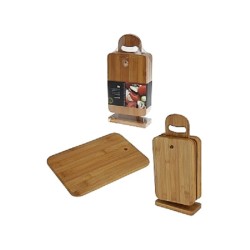 Planche à découper ou planche à petit-déjeuner en bois, lot de 6 pièces