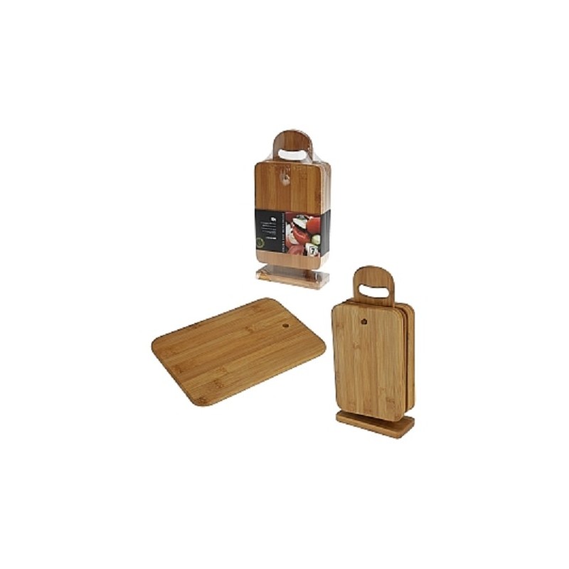 Planche à découper ou planche à petit-déjeuner en bois, lot de 6 pièces